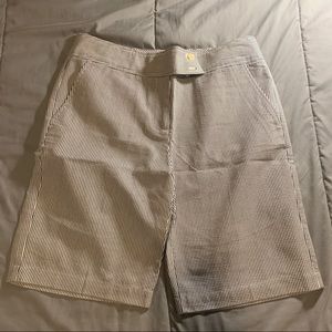 Talbots Seersucker Bermuda Shorts